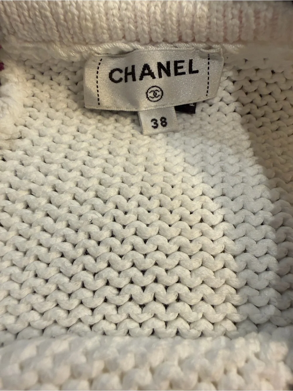 CHANEL White Knit